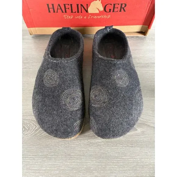 Haflinger GZ Spirit Navy Wool Women's Slippers Shoes- Size 39 US 8- EUC - Picture 5 of 8